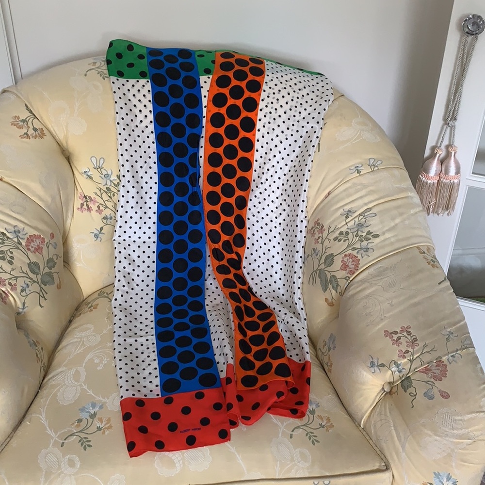 Albert Nipon silk scarf
